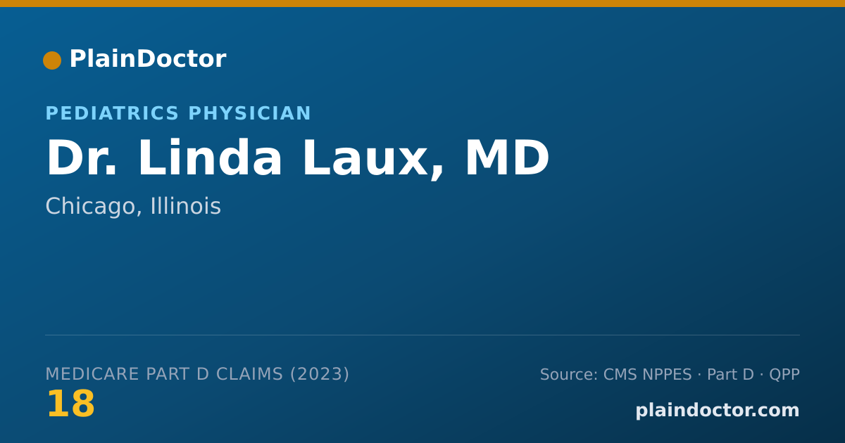 Shareable card for Linda Laux, MD - Pediatrics Physician, Chicago, IL