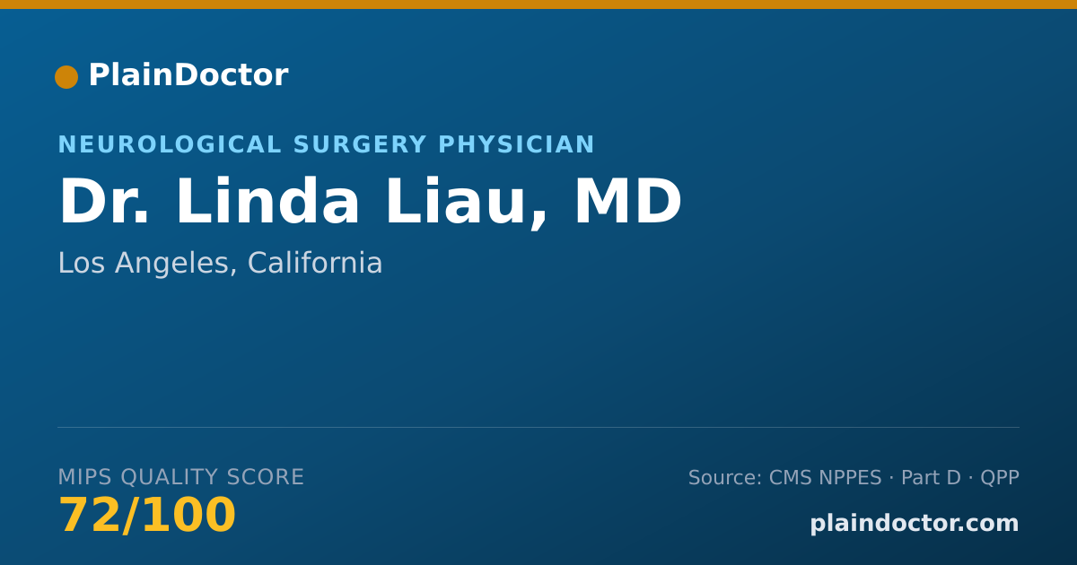 Shareable card for Linda Liau, MD - Neurological Surgery Physician, Los Angeles, CA