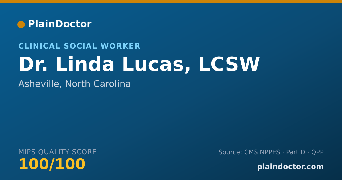 Shareable card for Linda Lucas, LCSW - Clinical Social Worker, Asheville, NC