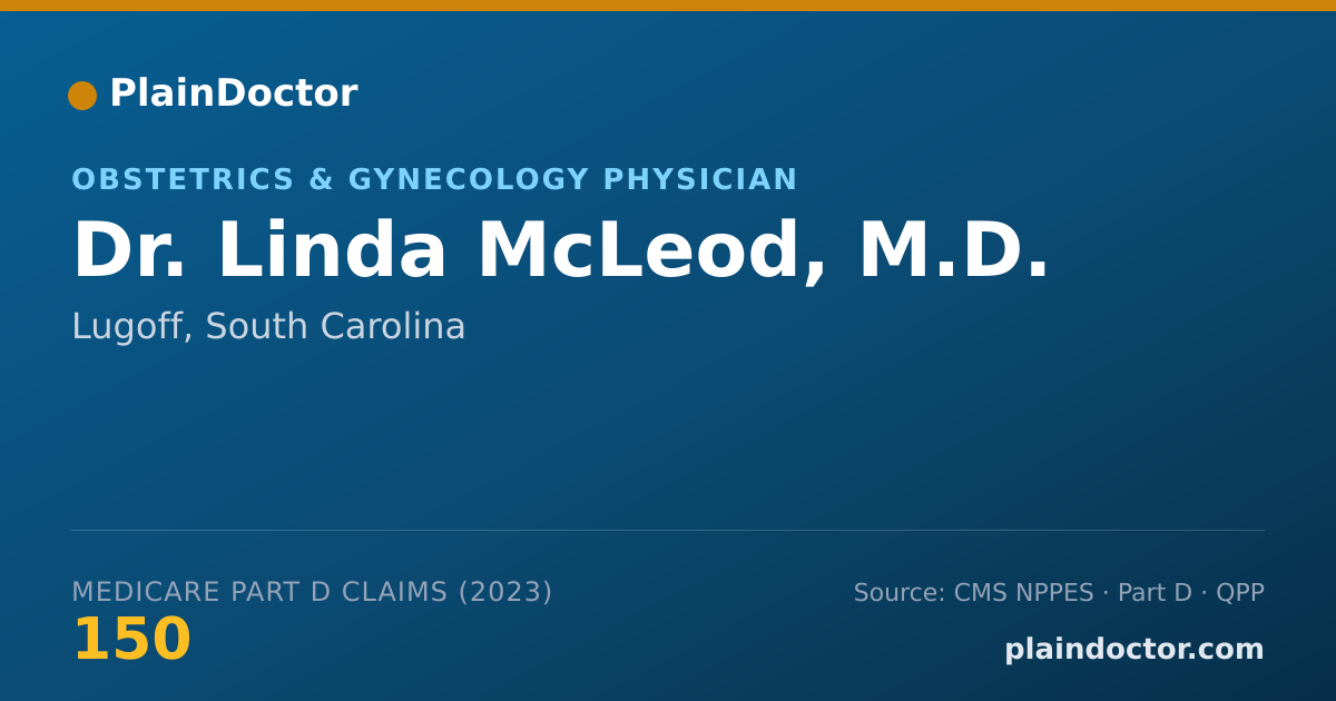 Shareable card for Linda McLeod, M.D. - Obstetrics & Gynecology Physician, Lugoff, SC