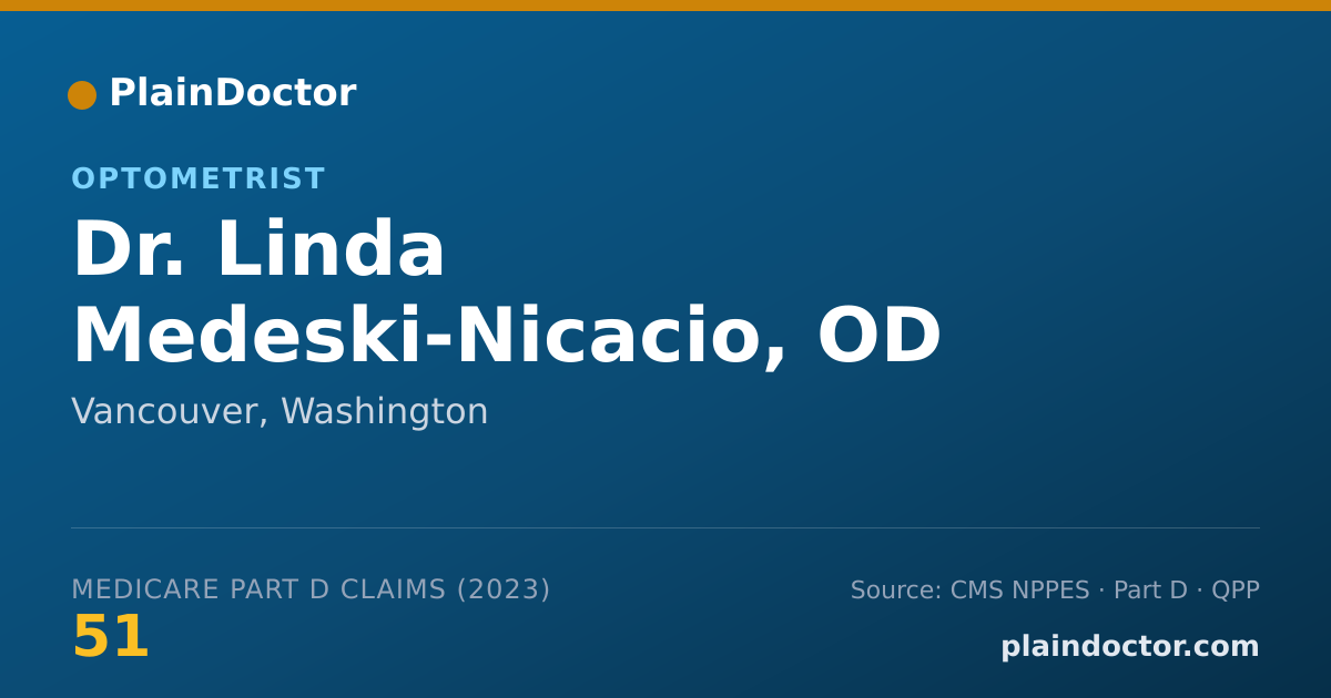 Shareable card for Linda Medeski-Nicacio, OD - Optometrist, Vancouver, WA