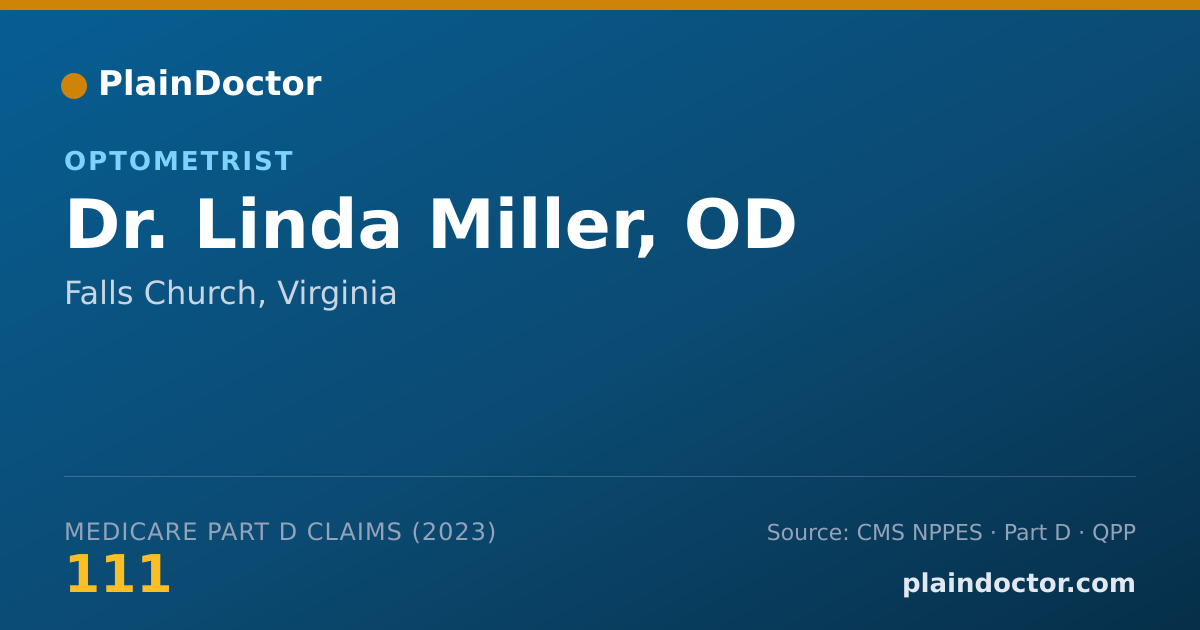 Shareable card for Linda Miller, OD - Optometrist, Falls Church, VA