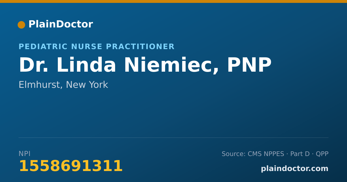 Shareable card for Linda Niemiec, PNP - Pediatric Nurse Practitioner, Elmhurst, NY