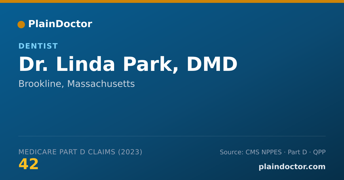 Shareable card for Linda Park, DMD - Dentist, Brookline, MA