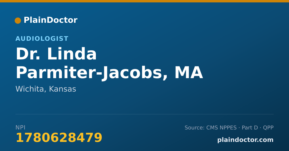 Shareable card for Linda Parmiter-Jacobs, MA CCC - Audiologist, Wichita, KS