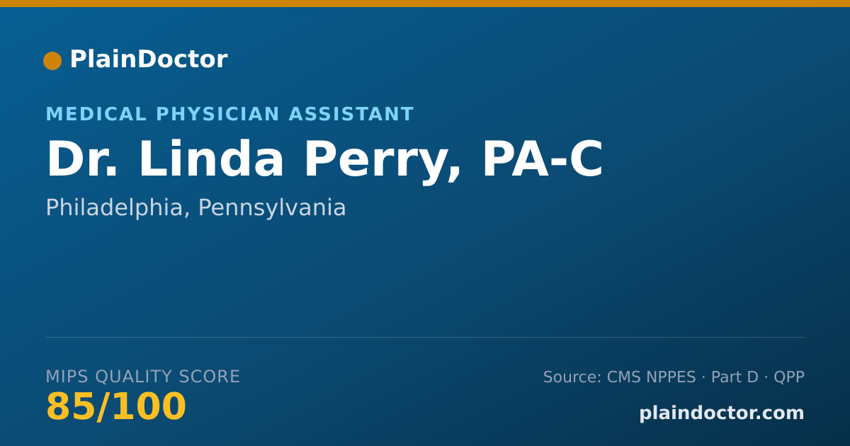 Shareable card for Linda Perry, PA-C - Medical Physician Assistant, Philadelphia, PA