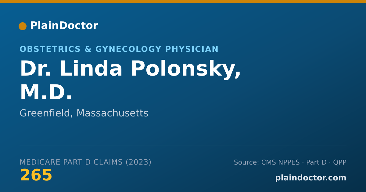 Shareable card for Linda Polonsky, M.D. - Obstetrics & Gynecology Physician, Greenfield, MA