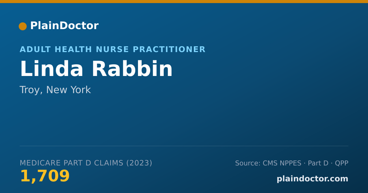 Shareable card for Linda Rabbin - Adult Health Nurse Practitioner, Troy, NY