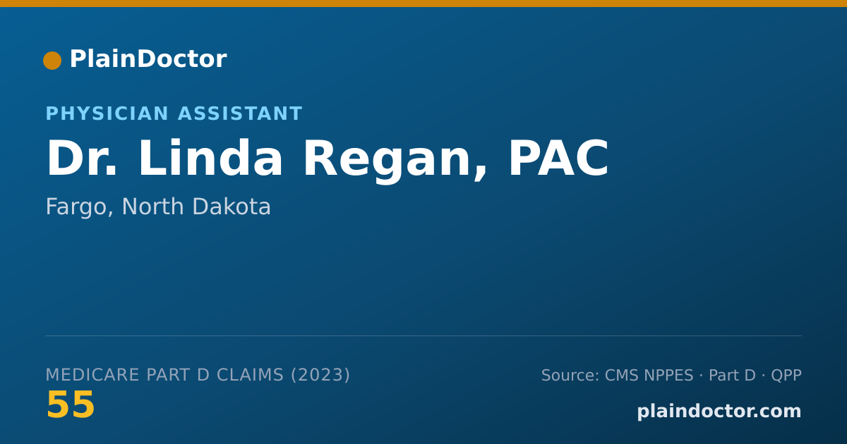 Shareable card for Linda Regan, PAC - Physician Assistant, Fargo, ND