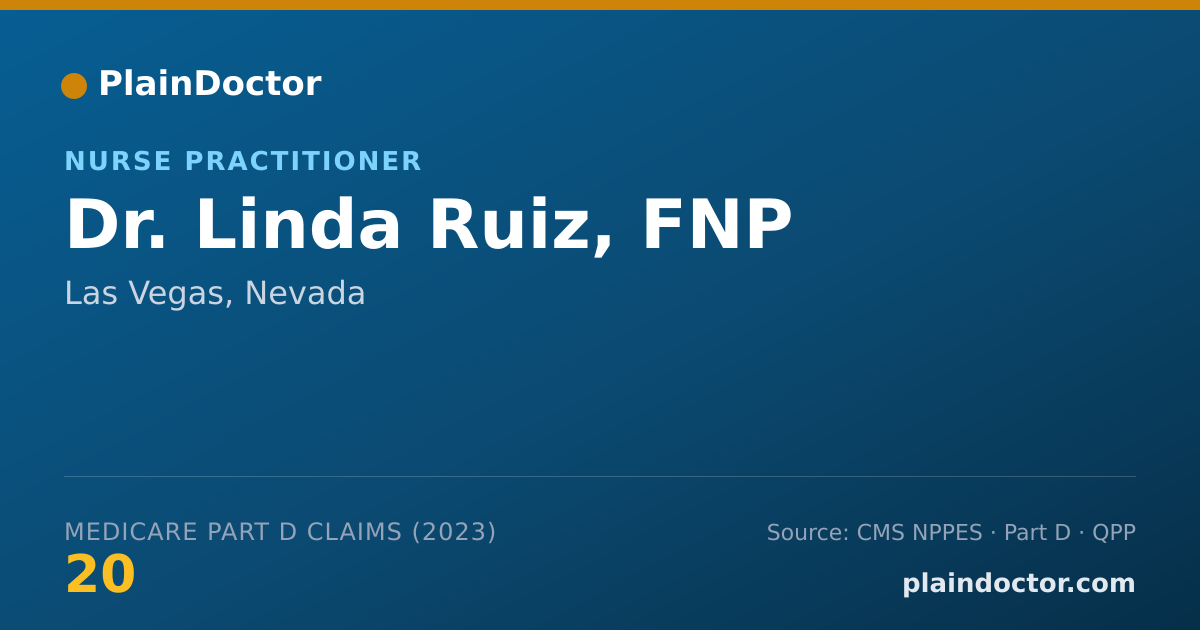 Shareable card for Linda Ruiz, FNP - Nurse Practitioner, Las Vegas, NV