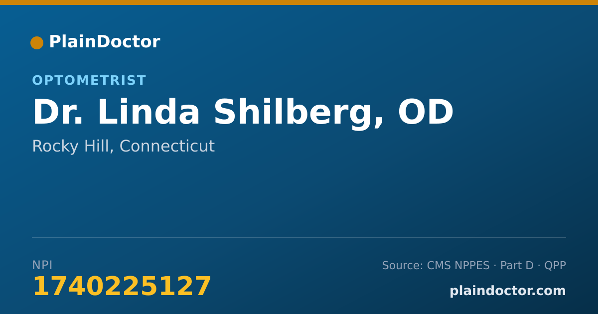 Shareable card for Linda Shilberg, OD - Optometrist, Rocky Hill, CT