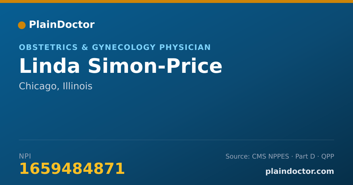 Shareable card for Linda Simon-Price - Obstetrics & Gynecology Physician, Chicago, IL