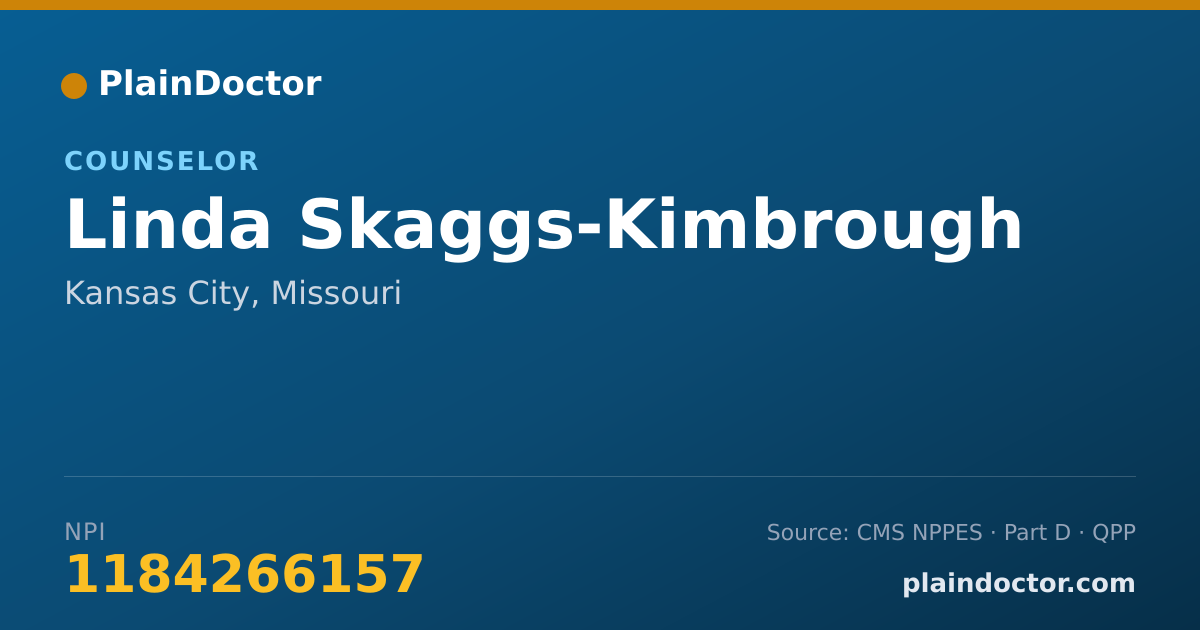 Shareable card for Linda Skaggs-Kimbrough - Counselor, Kansas City, MO