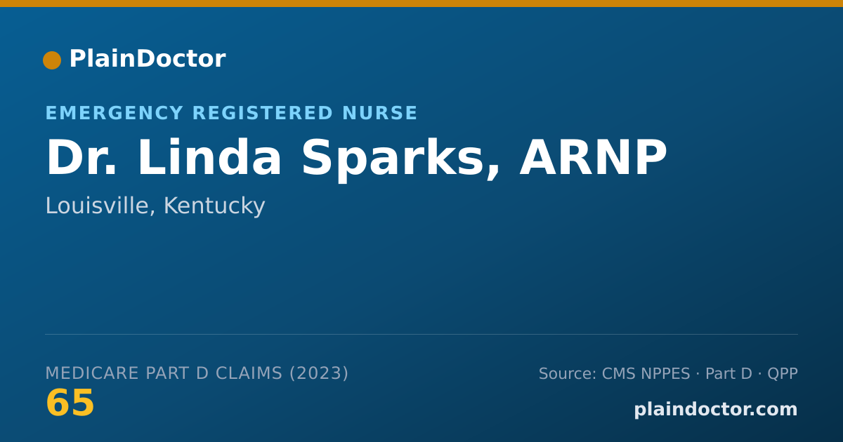 Shareable card for Linda Sparks, ARNP - Emergency Registered Nurse, Louisville, KY