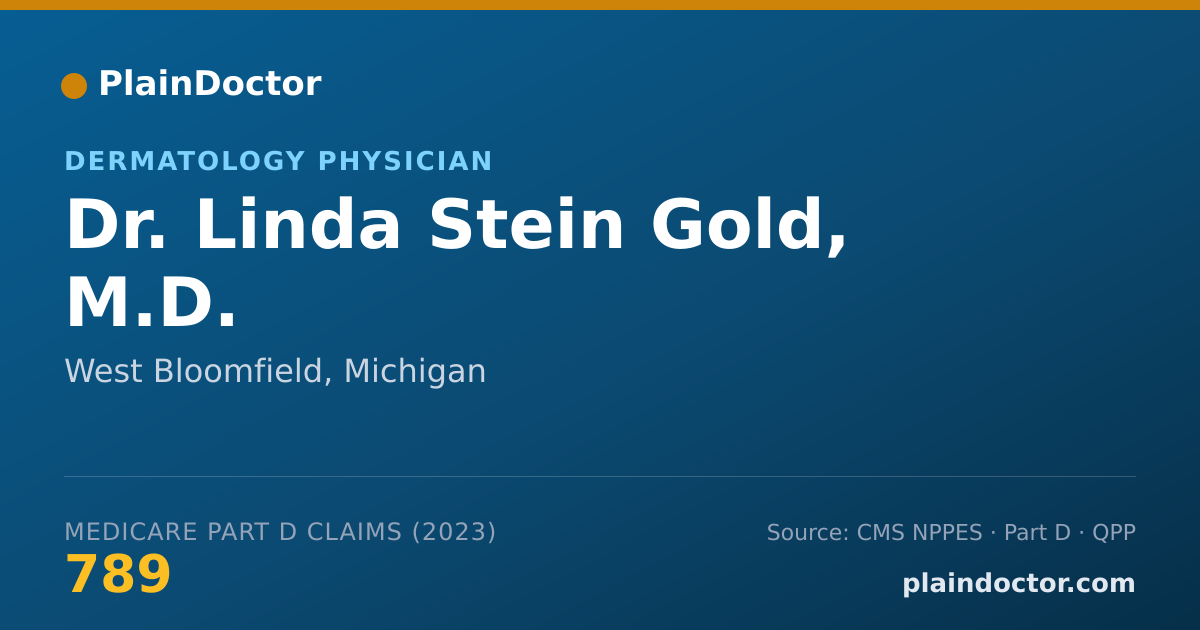 Shareable card for Linda Stein Gold, M.D. - Dermatology Physician, West Bloomfield, MI