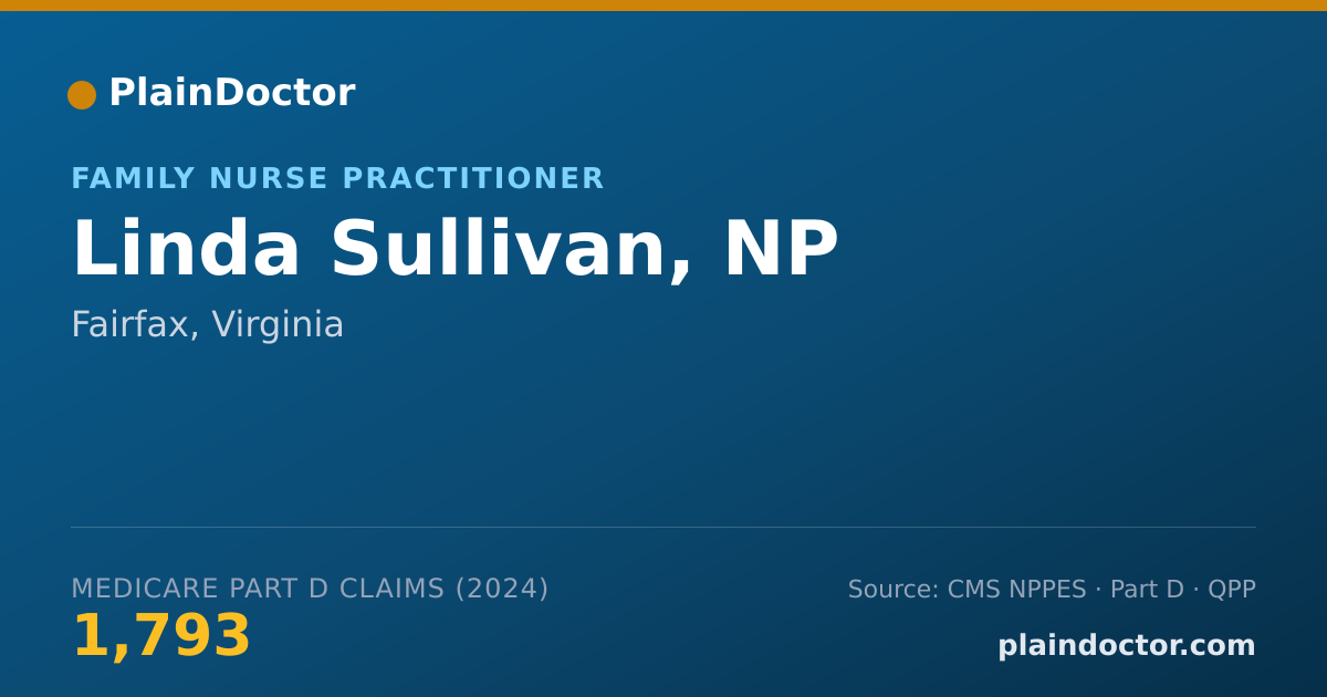 Shareable card for Linda Sullivan, NP - Family Nurse Practitioner, Fairfax, VA