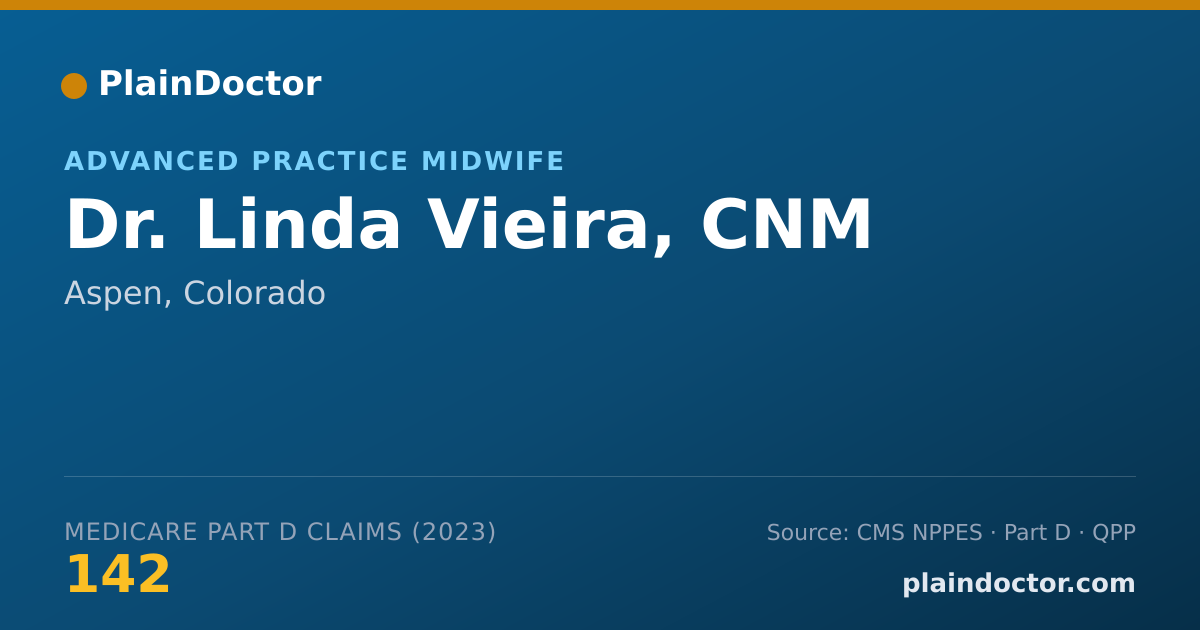 Shareable card for Linda Vieira, CNM - Advanced Practice Midwife, Aspen, CO