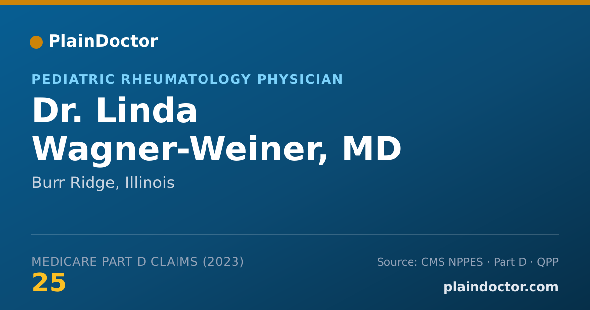 Shareable card for Linda Wagner-Weiner, MD - Pediatric Rheumatology Physician, Burr Ridge, IL