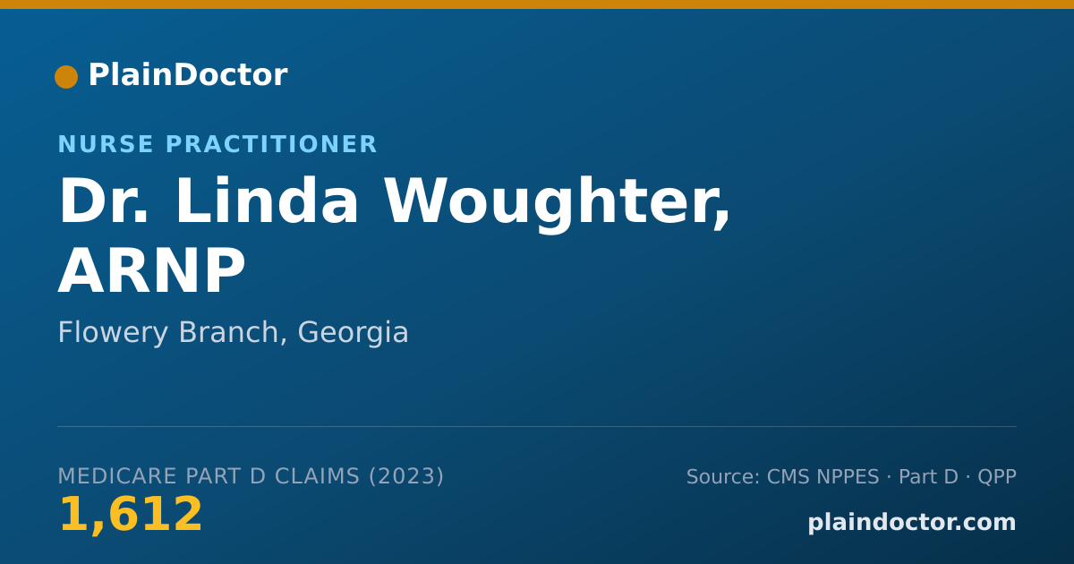 Shareable card for Linda Woughter, ARNP - Nurse Practitioner, Flowery Branch, GA