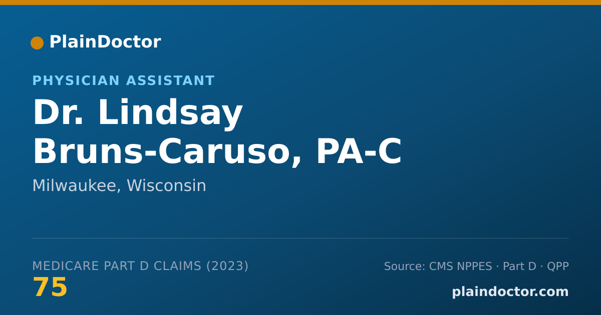 Shareable card for Lindsay Bruns-Caruso, PA-C - Physician Assistant, Milwaukee, WI