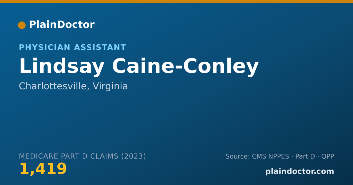 Shareable card for Lindsay Caine-Conley - Physician Assistant, Charlottesville, VA