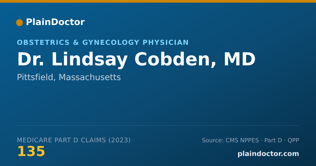 Shareable card for Lindsay Cobden, MD - Obstetrics & Gynecology Physician, Pittsfield, MA