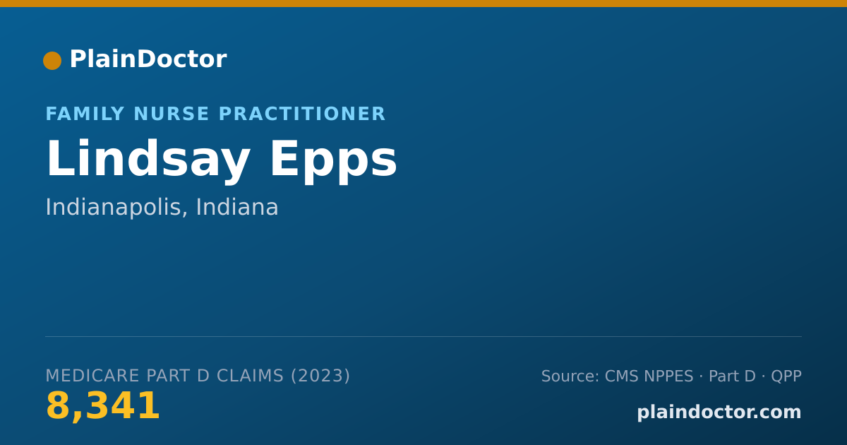 Shareable card for Lindsay Epps - Family Nurse Practitioner, Indianapolis, IN