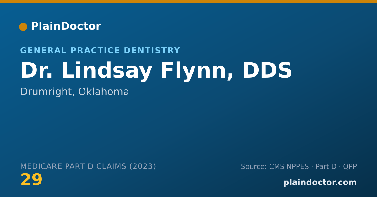 Shareable card for Lindsay Flynn, DDS - General Practice Dentistry, Drumright, OK
