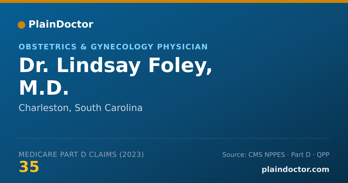 Shareable card for Lindsay Foley, M.D. - Obstetrics & Gynecology Physician, Charleston, SC