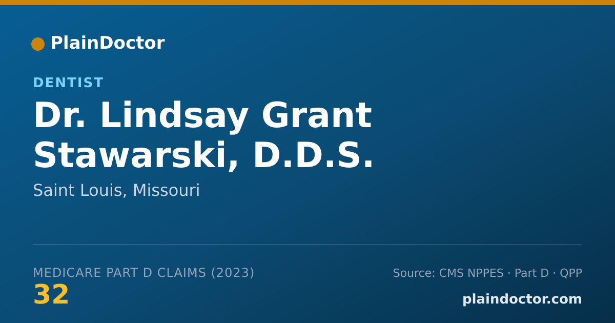 Shareable card for Lindsay Grant Stawarski, D.D.S. - Dentist, Saint Louis, MO