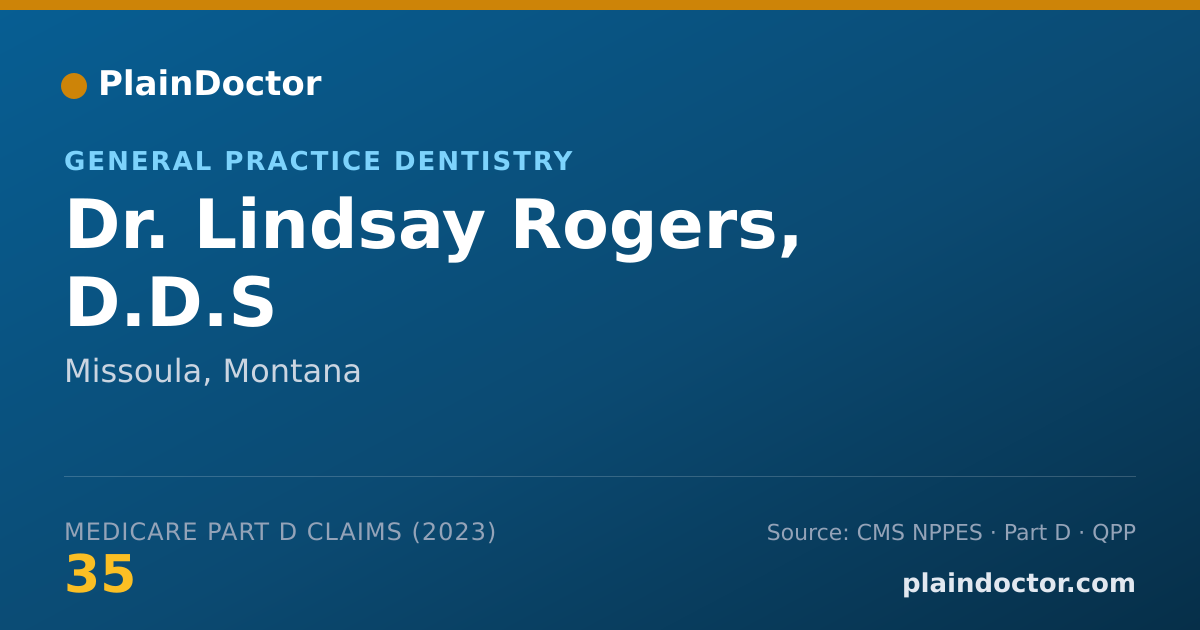 Shareable card for Lindsay Rogers, D.D.S - General Practice Dentistry, Missoula, MT