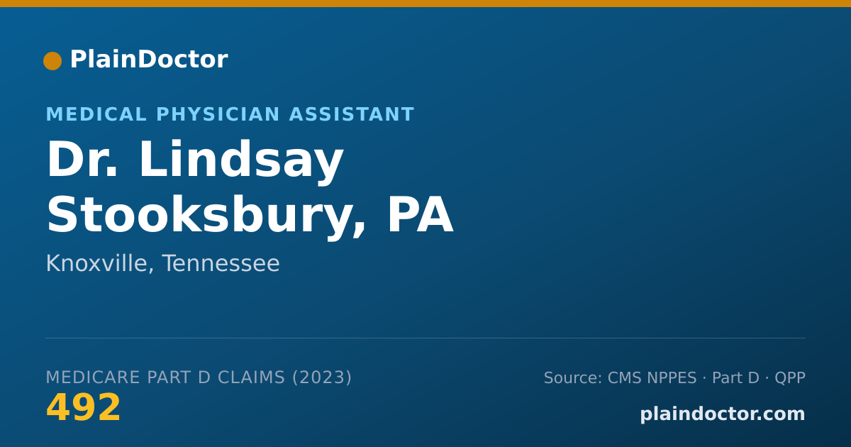 Shareable card for Lindsay Stooksbury, PA - Medical Physician Assistant, Knoxville, TN
