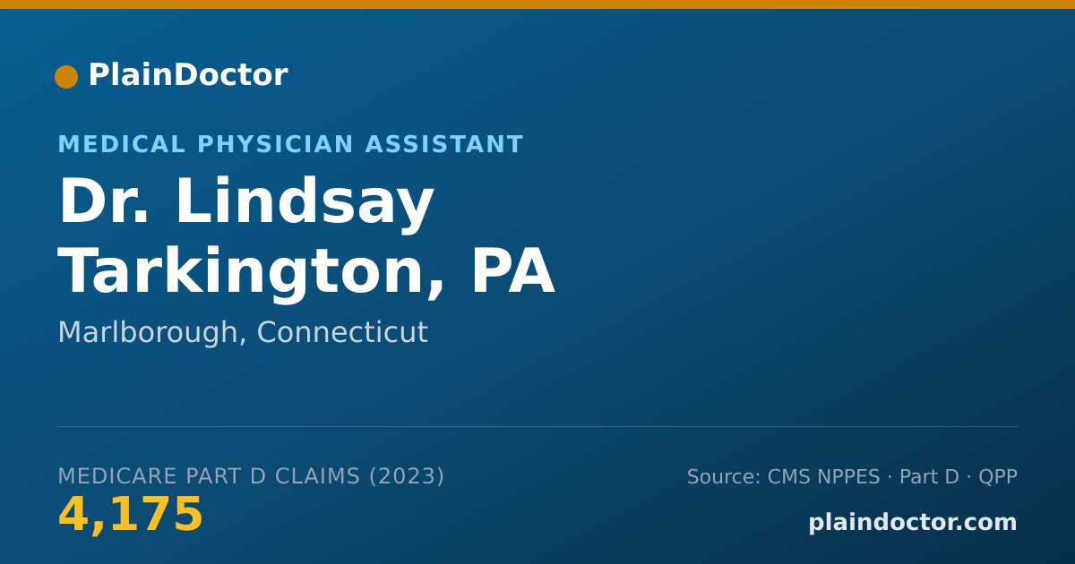Shareable card for Lindsay Tarkington, PA - Medical Physician Assistant, Marlborough, CT