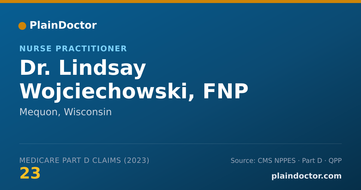 Shareable card for Lindsay Wojciechowski, FNP - Nurse Practitioner, Mequon, WI