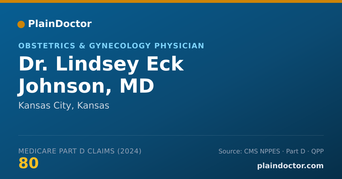 Shareable card for Lindsey Eck Johnson, MD - Obstetrics & Gynecology Physician, Kansas City, KS