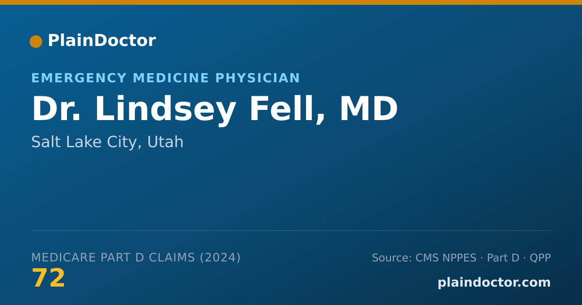 Shareable card for Lindsey Fell, MD - Emergency Medicine Physician, Salt Lake City, UT