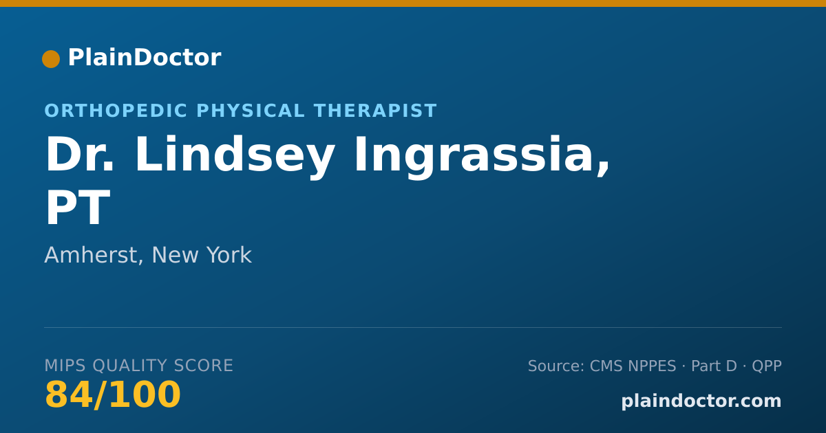 Shareable card for Lindsey Ingrassia, PT - Orthopedic Physical Therapist, Amherst, NY