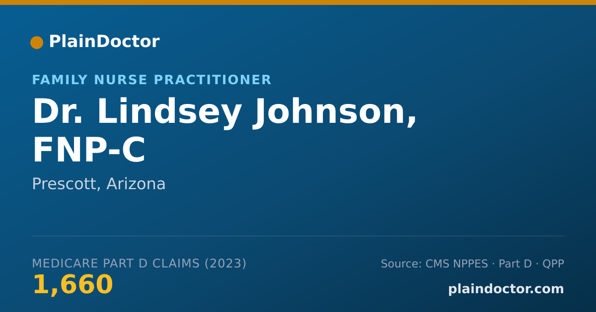 Shareable card for Lindsey Johnson, FNP-C - Family Nurse Practitioner, Prescott, AZ