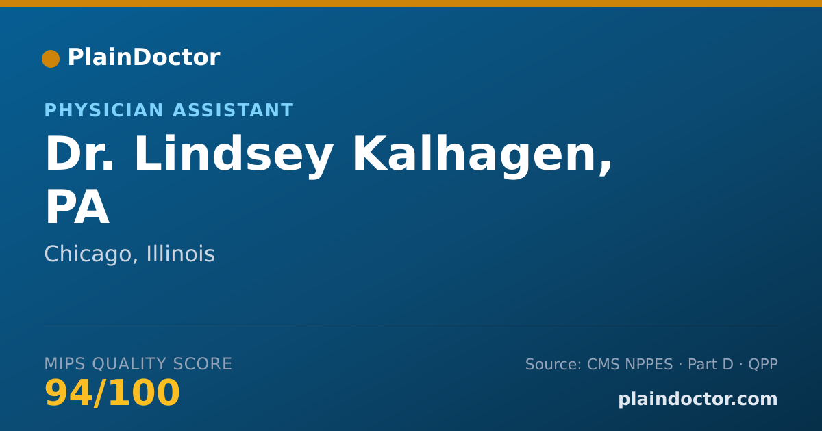 Shareable card for Lindsey Kalhagen, PA - Physician Assistant, Chicago, IL