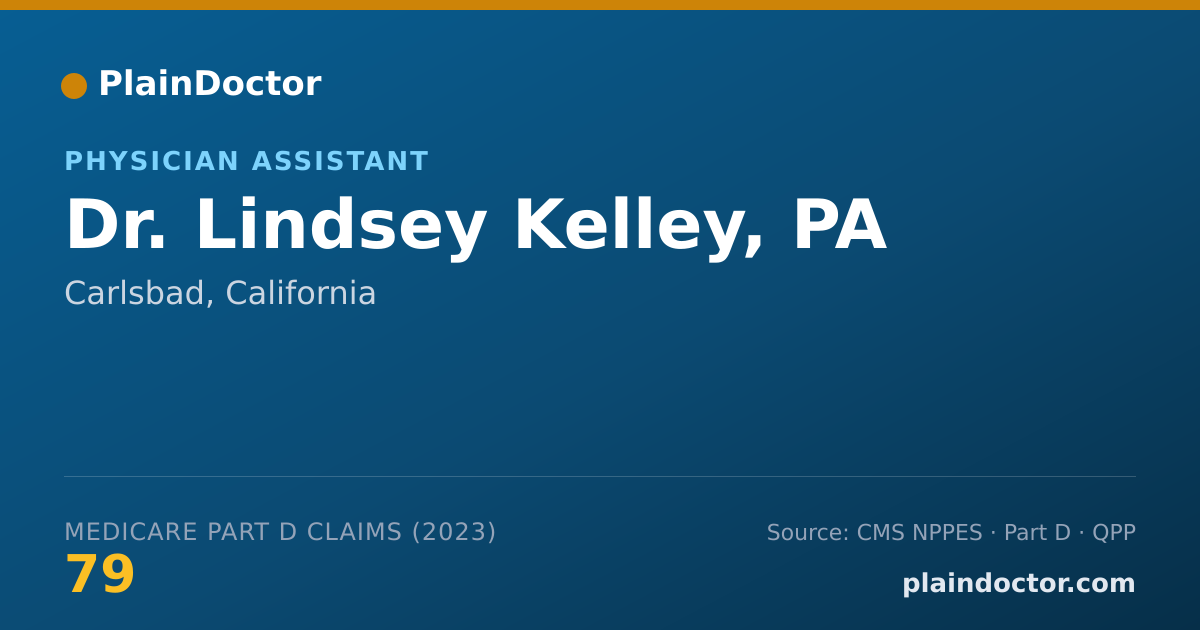 Shareable card for Lindsey Kelley, PA - Physician Assistant, Carlsbad, CA
