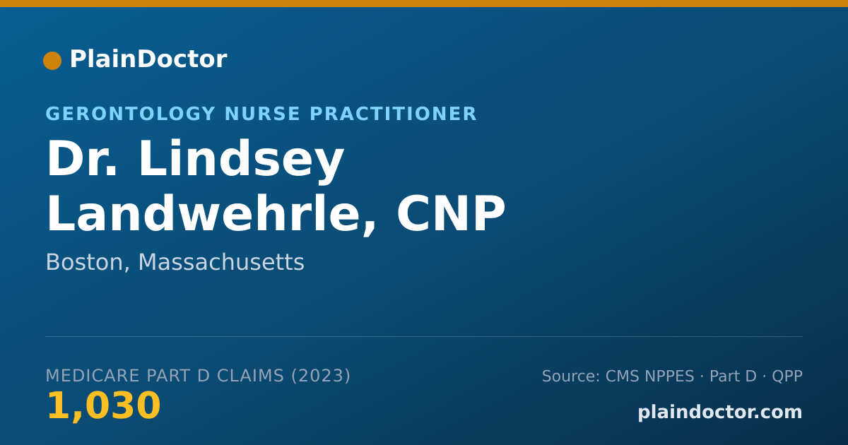 Shareable card for Lindsey Landwehrle, CNP - Gerontology Nurse Practitioner, Boston, MA