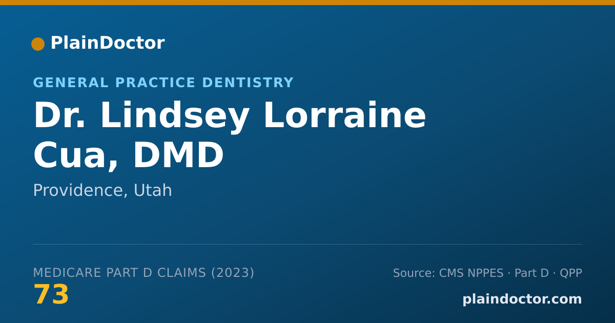 Shareable card for Lindsey Lorraine Cua, DMD - General Practice Dentistry, Providence, UT