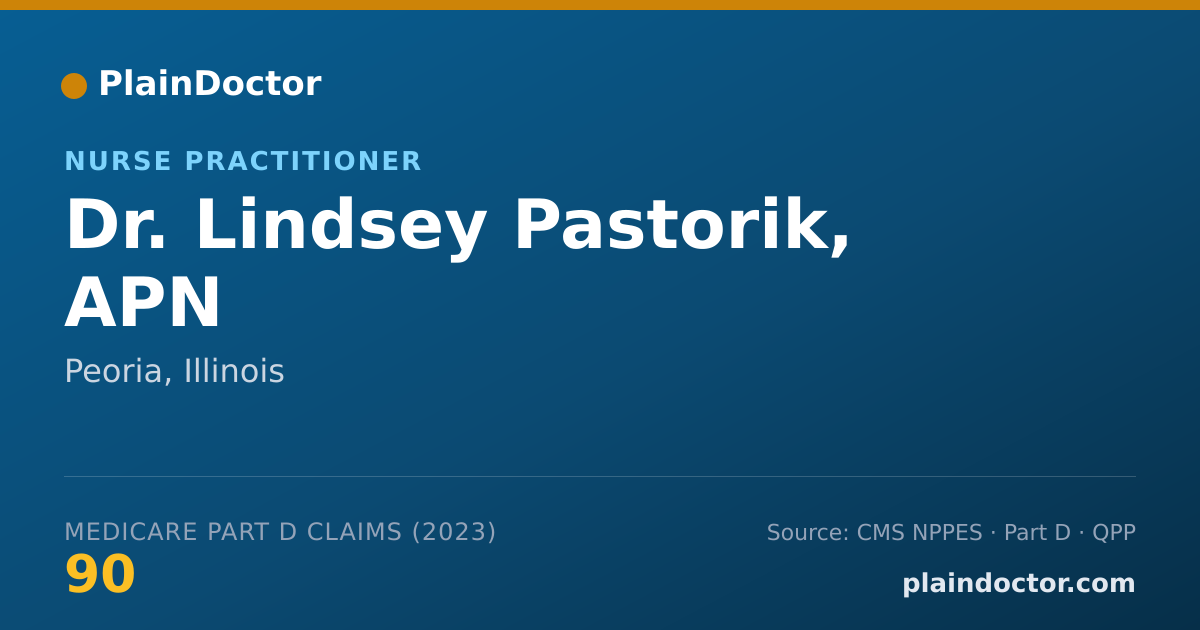 Shareable card for Lindsey Pastorik, APN - Nurse Practitioner, Peoria, IL