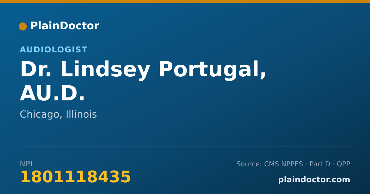 Shareable card for Lindsey Portugal, AU.D. - Audiologist, Chicago, IL
