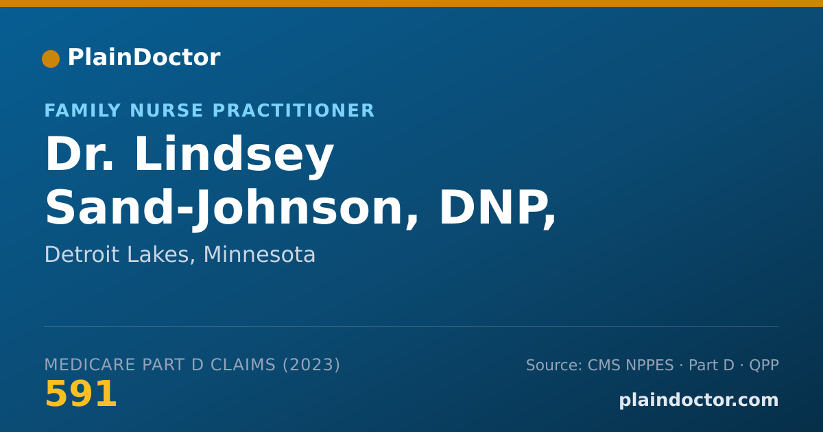 Shareable card for Lindsey Sand-Johnson, DNP, FNP-C - Family Nurse Practitioner, Detroit Lakes, MN