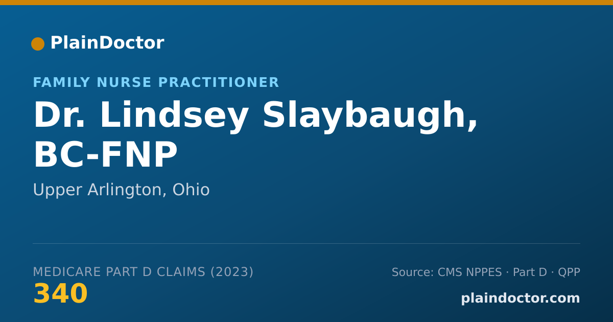 Shareable card for Lindsey Slaybaugh, BC-FNP - Family Nurse Practitioner, Upper Arlington, OH