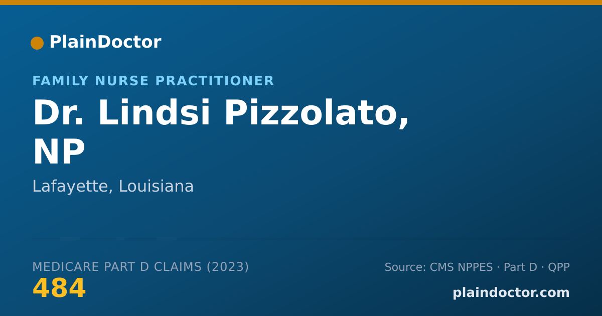 Shareable card for Lindsi Pizzolato, NP - Family Nurse Practitioner, Lafayette, LA