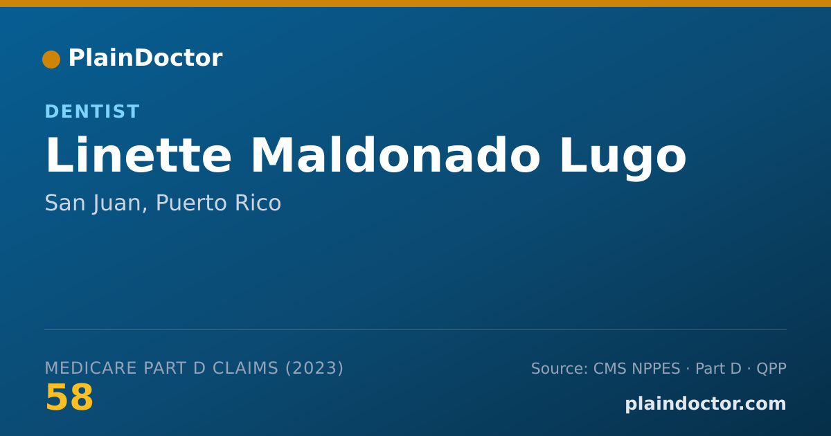 Shareable card for Linette Maldonado Lugo - Dentist, San Juan, PR