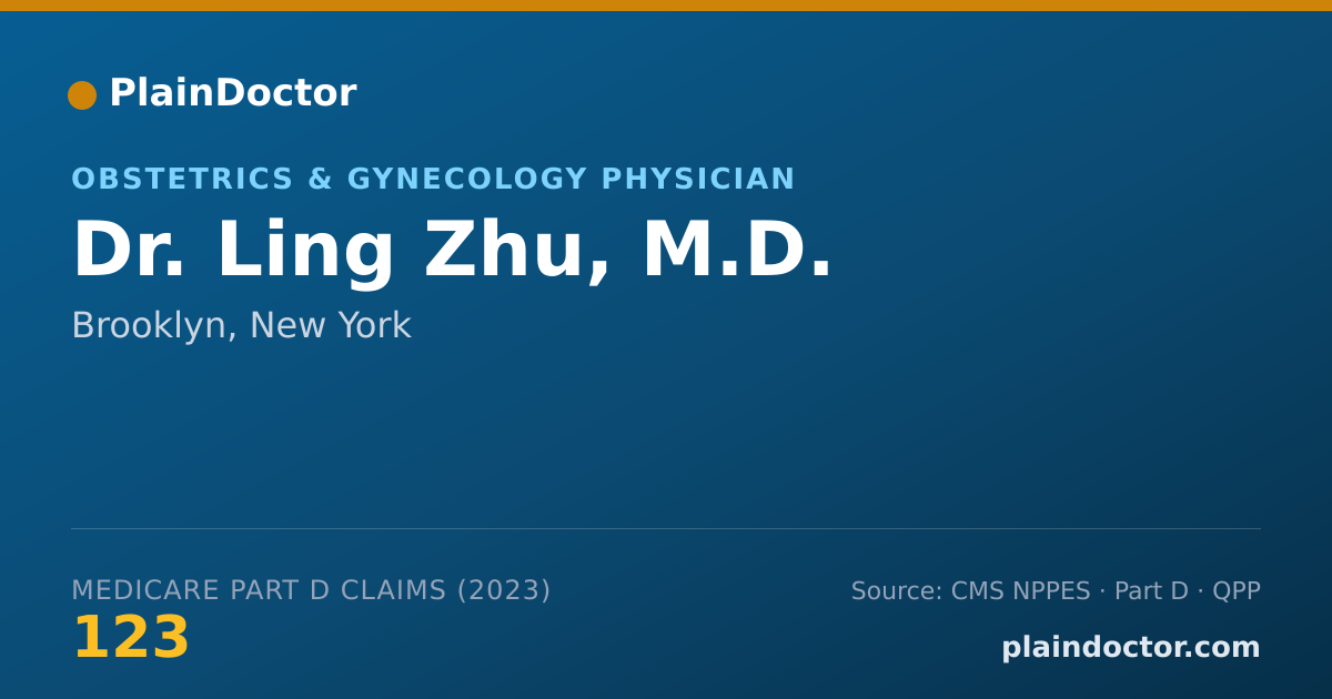 Shareable card for Ling Zhu, M.D. - Obstetrics & Gynecology Physician, Brooklyn, NY