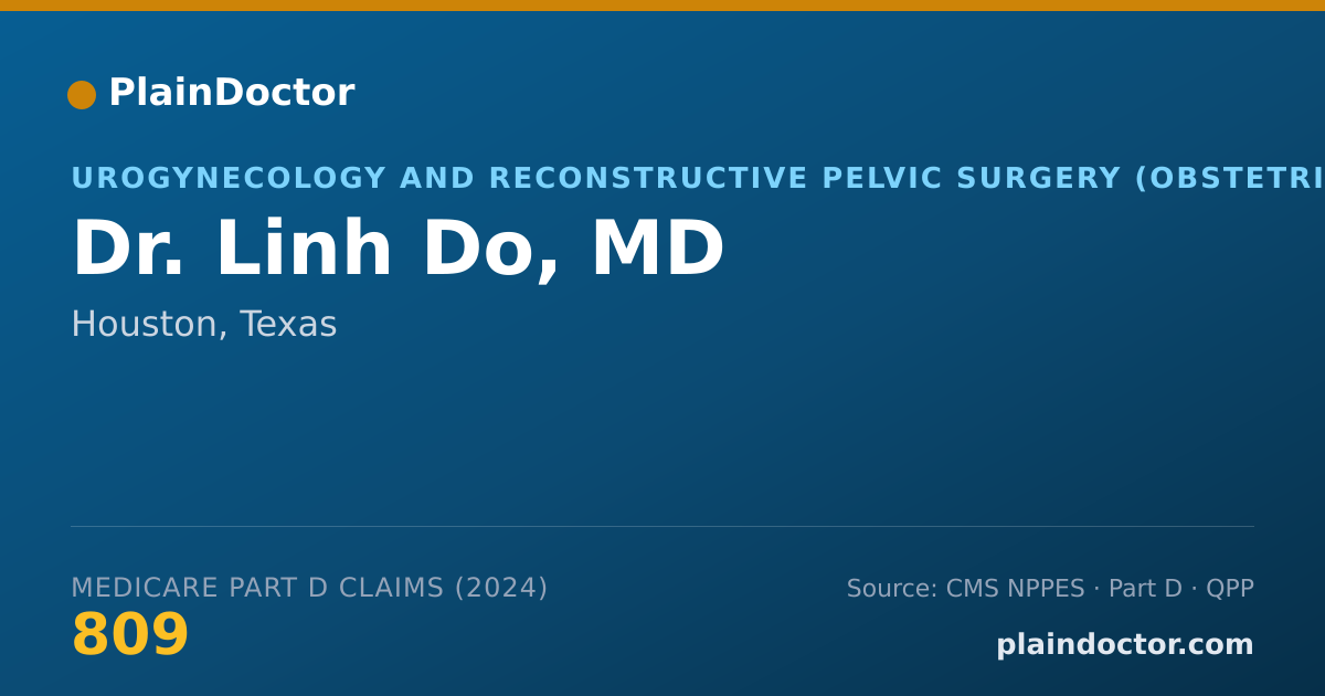 Shareable card for Linh Do, MD - Urogynecology and Reconstructive Pelvic Surgery (Obstetrics & Gynecology) Physician, Houston, TX